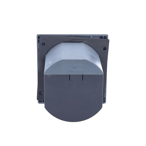 as - Schwabe Camping CEE-Caravan-Einspeisungsstecker - 230V/16A/3-polig - Flanschmaß 110 x 104 mm - Anbaustecker für Wohnwagen - mit Klappdeckel - IP44 - Made in Germany - Anthrazitgrau, 61492