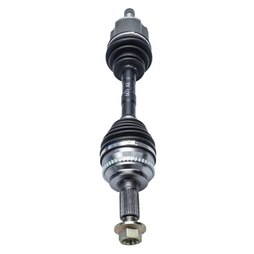 Image of Detroit Axle - Front Left Steering Knuckle CV Axle for 07-10 Ford Edge Lincoln MKX, Driver Side Steering Knuckle & Wheel Bearing Hub CV Axle 2007 2008 2009 2010 Replacement