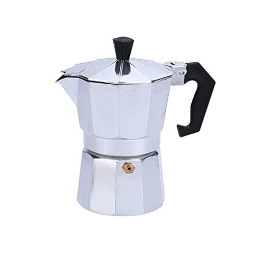 Baukon Aluminum Italian Espresso Coffee Stovetop Maker Pot Percolator (6 Cup / 300 ml)