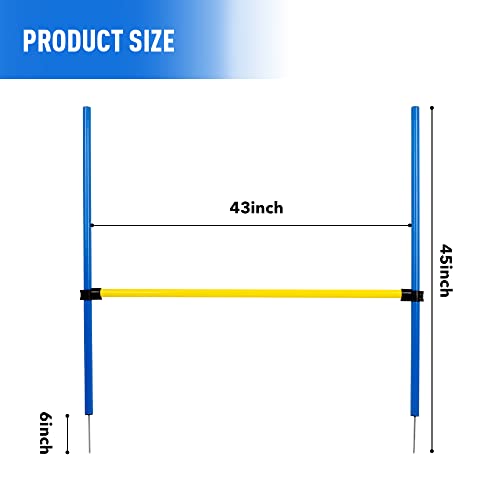 Dog-Agility-Training-Equipment-for-Dog-Obstacle-Course-Backyard-Height-Adjustable-Jumper-Hurdle-Bar-Portable-Dogs-Park-Exercise-Tool Dog Agility Training Equipment for Dog Obstacle Course Backyard Height Adjustable Jumper Hurdle Bar Portable Dogs Park Exercise Tool