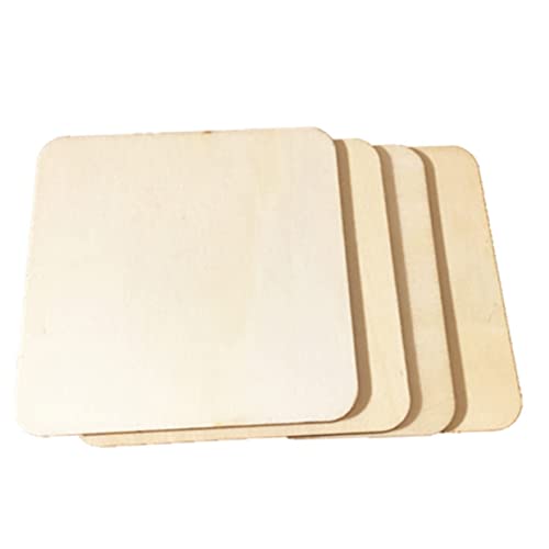 KONTONTY 100mm Wood Slices 72pcs Creative DIY Wood Discs for Home Decor Party Wedding