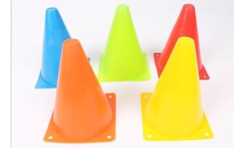 Kit 10 Cones 18cm Funcional Agilidade Treino Futebol Futsal