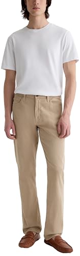 AG Adriano Goldschmied Men's Everett Slim Straight Linen Pant3