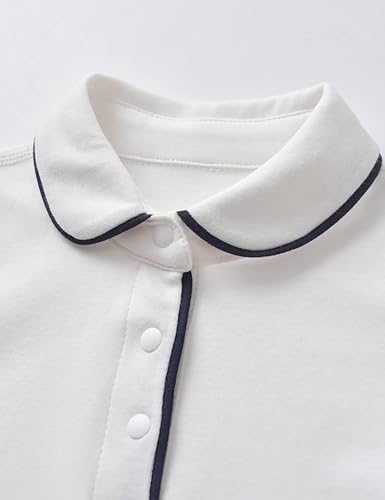 Baby Bodysuit Short and Long Sleeve One-Piece Outfit for Infant Boys Girls 0-24 Months4