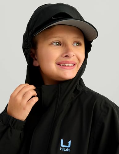 HUK Boys' Storm Jacket, Heavy Duty Fishing Rain Coat for Kids4