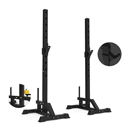 OTQEFTN Dip Stands Squat Rack Home Barbell Rack Adjustable Barbell Rack Split Squat Rack Weightlifting Bench Press Rack Home Fitness Dumbbell Barbell Rack