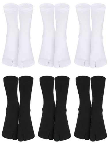 Image of 6 Pairs Japanese Toes Separated Socks for Men Women Unisex