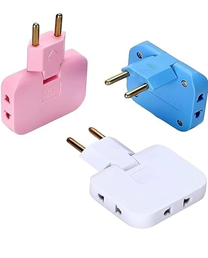 LUXONIX 3-in-1 Adapter Plug 180° Rotatable Wireless Mini Slim Outlet Multi-Foldable EU/US Converter 2-Pin Rotate Plug, Foldable 3 Plug Socket, Ultra-Thin Space-Saving Wall Adapter Smart & Sleek Design-image-15
