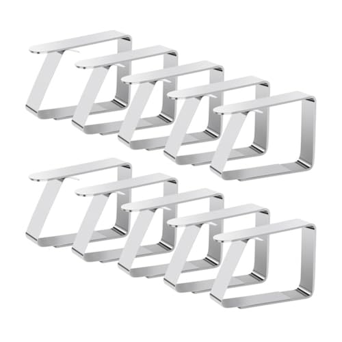 Hipzeepo Paquete de 10 Pinzas para Manteles para Mesas Plegables, Pinzas para Manteles de Picnic para Mesas Al Aire Libre, Pinzas para Faldones de Mesa para Acampar