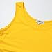 GINKANA Maternity Tank Tops Sleeveless Ruched Clothes,Yellow,S