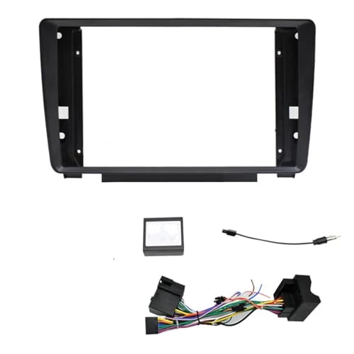 Panneau stéréo 2DIN 9 pouces pour Octavia Mk2 avec décodeur Canbus pour commandes au volant