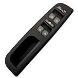 SWITCHDOCTOR Fully Assembled Window Master Switch and Bezel Set for 1999-2005 Volkswagen Jetta (Black) (1J4-959-857-D Power, Control, Button)