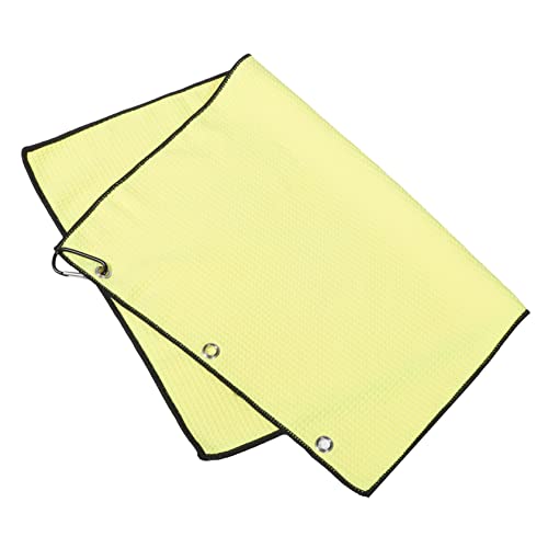 Ifundom Gelbes Golfhandtuch mit Karabiner