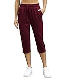 Gummiband:Damen Jogginghose mit verstellbarem Gürtel, eingebauter Kordelzug, kann die Enge einstellen, die Taille fixieren und nicht leicht herunterfallen