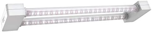 Feit Electric GLP24FS/19W/LED - Grow Light for Indoor Plants and Gardens - Full Spectrum 2ft LED Grow Light with Dual Bulb -24 Inch 19 Watt - Energy Efficient Lamp, Aluminum