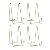 Photo Gallery besttoolifes espositore per piatti, con struttura in metallo, per esporre immagini, cornici, libri, piatti decorativi (dorato) Photo Gallery besttoolifes espositore per piatti, con struttura in metallo, per esporre immagini, cornici, libri, piatti decorativi (dorato)