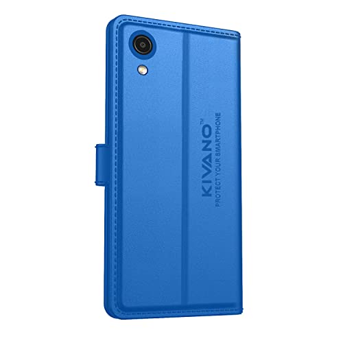 Image of Compatible with Samsung Galaxy A03 Core Flip Cover | Leather Finish | Inside Pockets & Inbuilt Stand | Shockproof Wallet Style Magnetic Closure Back Cover Case