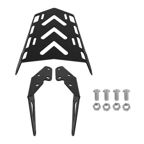 Porte-bagages pour MSX 125 et GROM (2016-2022) - Support arrière noir en acier