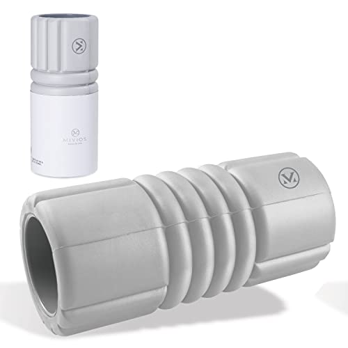 MIVIOS フォームローラー ソフトタイプ 水洗い可能 グリッド 筋膜リリース 筋膜ローラー ほぐす ストレッチ ヨガ フォームリリースローラー ミビオス みびおす AMV103LG ライトグレー