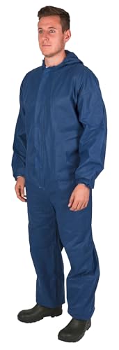 Kerbl 3432 - Mono desechable de Polipropileno Azul tamaño Grande