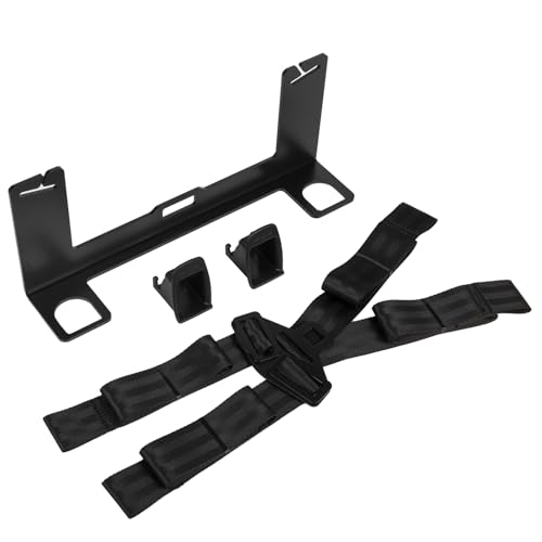 JHKLS Universal Car Seat Mount Bracket Child Safety Tether Anchor Kit Universal ISOFIX Bracket Seat Latch Interface for Most Sedans, Increased Steel Strength, 330*68*134mm, with Fixed Band