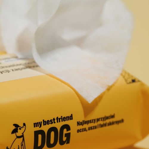 Moisturized dog wipes for sensitive areas eyes, ears skin cleaning LUBA my best friend DOG 25pcs. pocket size SIMPLE INGREDIENTS, XL wipes plastic free alkohol free - Image 4