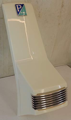CALANDRINA COPRIFORCELLA RMS Calandra Copriforcellla Completa di Griglia e Targhetta, Compatibile per Piaggio Vespa PX/LML Star 125/150/151/200 cc, Verniciabile, Black