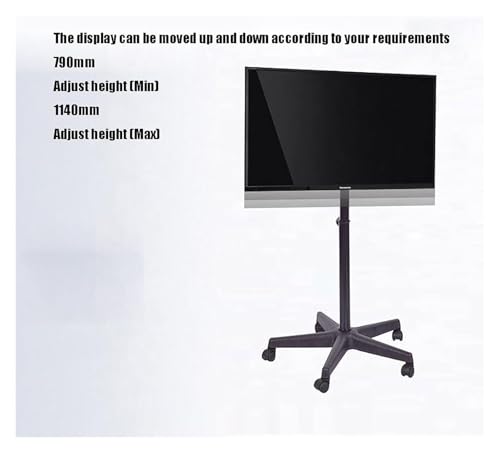 Soporte móvil para TV con ruedas y ajuste de altura miniatura 5