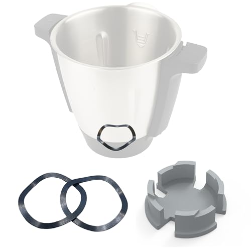 Sintrix Fab Kit de reparación, compatible con Monsieur Cuisine Edition Plus & Connect - Olla mezcladora o cuchillo suelto - Anillos de resorte de repuesto + herramienta de reparación