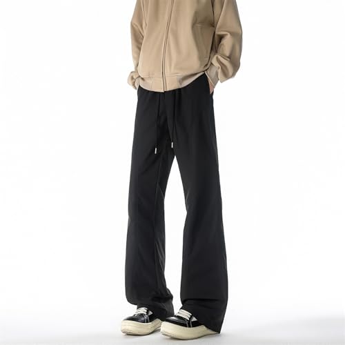 Seidarise Men's Casual Loose Pants, Navy Blue with Drawstring, Comfortable for Daily Wear3