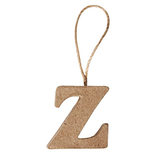 Rayher 67100000 Papier-Mâché Letter Z FSC Recycled 100%, 4 x 3.5 x 1 cm, with