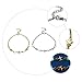 LIOOBO Pair of Luminous Star Chain Bracelets Creative Hand Jewelry for Couples Fashion Accessory