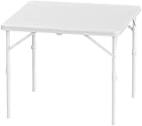 折りたたみテーブル ポータブルテーブル 折り畳みテーブル ダイニングテーブル 作業テーブル 麻雀卓 2段階高さ調整 組み立て不要 多機能 86x86cm