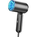 ヘアドライヤー ドライヤー 【折り畳み式】 大風量 超速乾 軽量 2億高濃度マイナスイオン NTC温度制御システム 青色LED 3つのモード ノズル付き 1500W 冷風温風熱風 軽量 コンパクト 低騒音 二重過熱保護 高速ブラシレスモーター 自動電源オフ機能 持ち運びが便利 家庭用 ヘアサロン 出張・旅行用 PSE認証済み