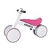 KORIMEFA Bicicleta de Equilibrio para Bebés 10-36 Meses sin Pedalescon 4 Ruedas Ultraligera y Triciclos Bebes, Correpasillos Bebes 1 Año (Rosa)
