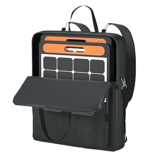 de panel solar de doble capa, de transporte resistente, organizador de deportes al aire libre con asa, para camping, senderismo, mochilero, escenario, para tablet, laptop