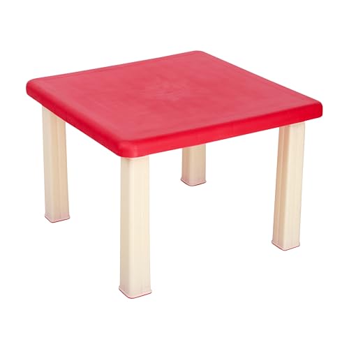 Image of Plastic Strong and Durable Kids Table for Studying Dining Home Virgin Material Kids Table for 2 to 12 Years | Sustain Upto 50 KG (Red Table)