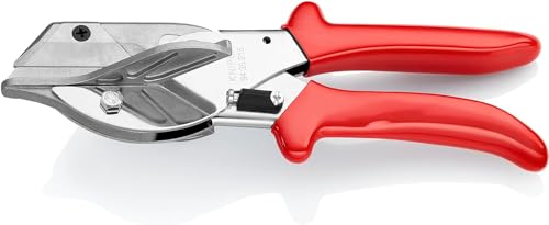 KNIPEX Pince pour coupes obliques pour profilés en plastique et en caoutchouc chromée avec gaines en plastique 215 mm, 94 35 215
