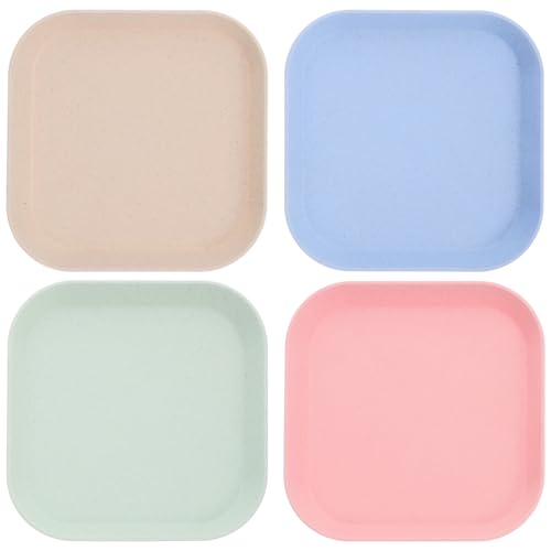 GALPADA 4pcs Cat Feeding Bowls Pet Food Dish for Small Cats Legged Pets Easy to Stackable Design for Indoor Outdoor Use for Wet Dry Food