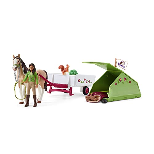 schleich 42533 Horse Club Sarahs Campingausflug, ab 5 Jahren, HORSE CLUB - Spielset, 12 Teile – Bild 3