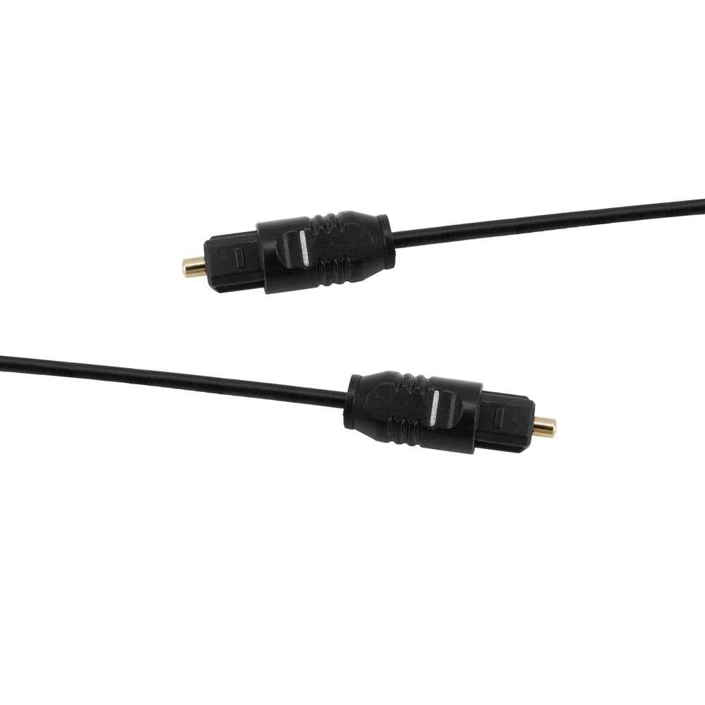 OcioDual Optyczny kabel Toslink 3 m światłowód Optic Fiber Audio LWL SPDIF M/M czarny do TV Optical Audio Cable kabel audio