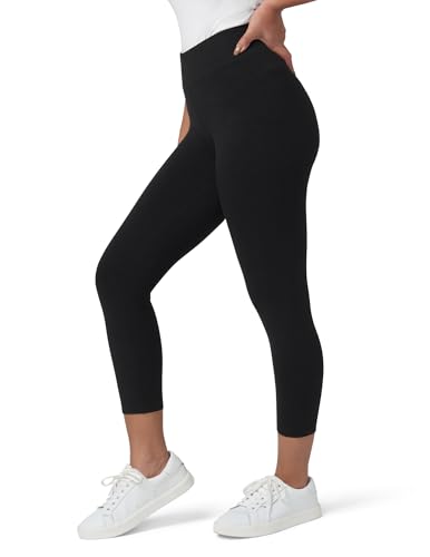 HUE Ultra Capri Leggings with Wide Waistband — view 3