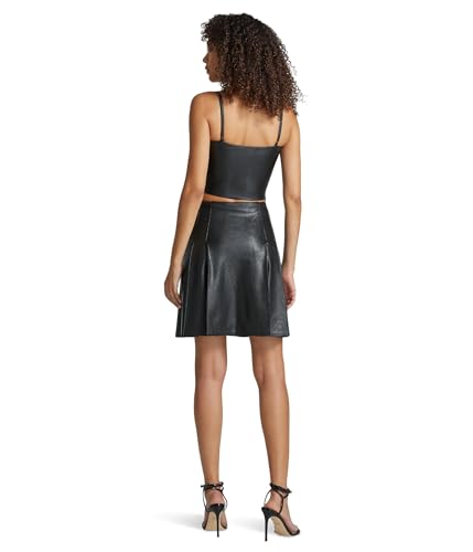 commando Women's Faux Leather Pleated Mini Skirt2