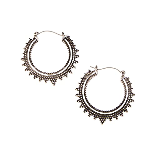 Howard's Hoop Earrings - Hoop Earrings for Women, Intricate Detailing, Womens Hoops for Any Occasion, Hooped Earring Pair
