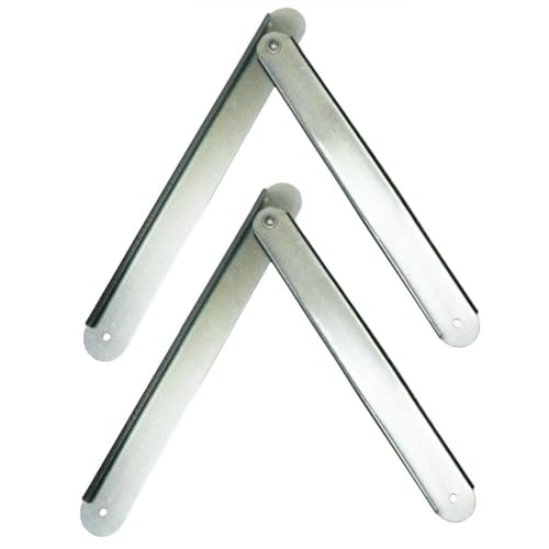 2pcs Folding Step Ladder Hinge Replacement Kit,Herringbone Ladder Tie Rod Ladder Accessories, Silver