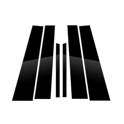 B C �s���[�|�X�g�J�o�[�g���������X�e�b�J�[ Compatible With 3 For E46 1998 1999 2000 2001 2002 2003 2004 2005 6PCS �O���X�u���b�N �s���[�|�X�g �E�B���h�E���� �h�A�T�C�h���[���f�B