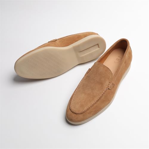 Men's Loafers & Slip-Ons - Genuine Leather Slip-On Loafers for Men | Comfortable Casual Shoes with Elastic2