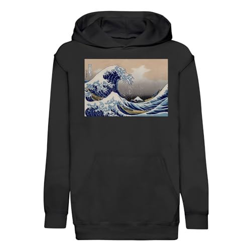 Sweat à capuche enfant Hokusai vagues Kanagawa et Mont Fuji hoodie junior