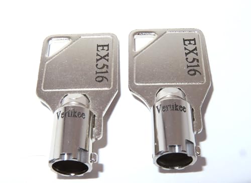 EX516 Floor Lockout Elevator Key Siler, 2 Replacement Keys Dark