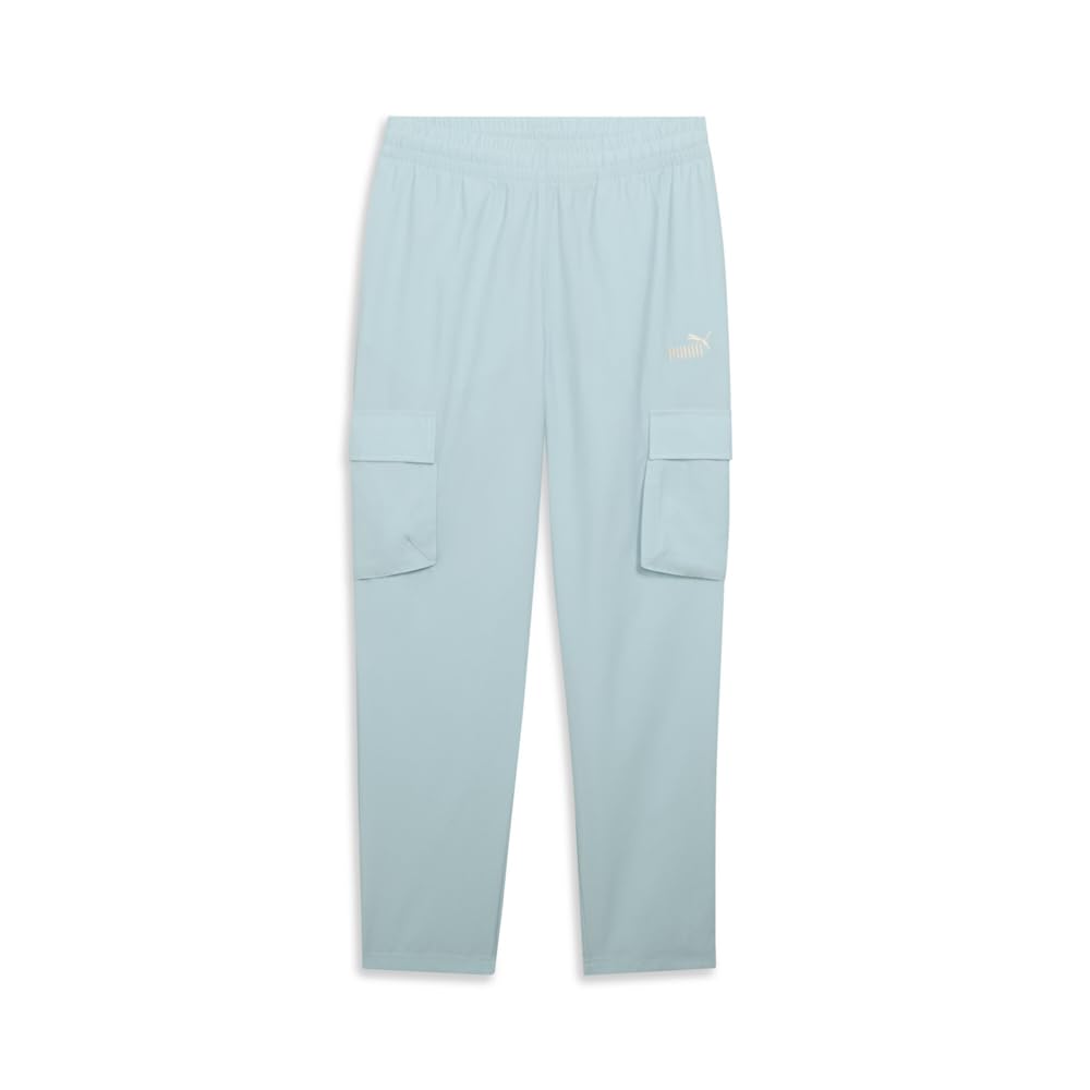 PUMA Womens Essentials Small No 1 Logo Woven Cargo Pants Casual - Green